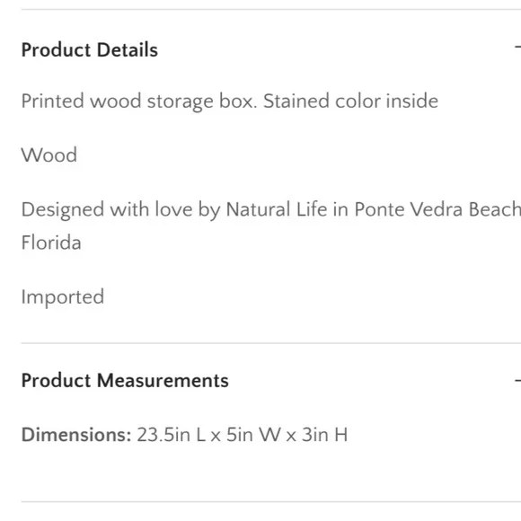 NEW grateful wooden boho storage box - Picture 6 of 6